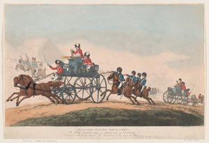 Artilharia Voadora de Sadler de Thomas Rowlandson