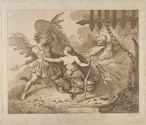 Satanás, Pecado e Paraíso da Morte Perdido, Livro 2, depois de 1790, depois de 1790. de Thomas Rowlandson