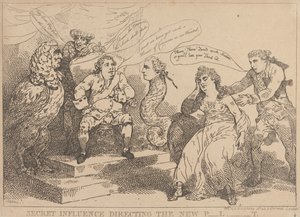 Influência secreta a orientar o novo Parlamento de Thomas Rowlandson
