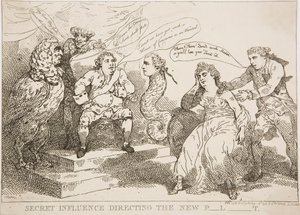 Influência secreta que dirige o novo P-l-t de Thomas Rowlandson