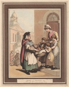 Conjunto de oito (6): Cries de Londres de Thomas Rowlandson