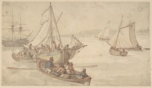 Navios e marinheiros de Thomas Rowlandson