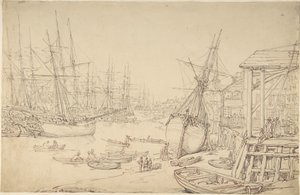 Estaleiro, Greenwich de Thomas Rowlandson