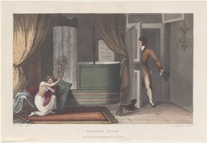 Banho de chuveiro, de Poetical Sketches of Scarborough, 1813., 1813. de Thomas Rowlandson