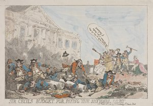 O Orçamento de Sir Cecil para o Pagamento da Dívida Pública de Thomas Rowlandson