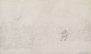 Esboço para «O Recrutador» de Thomas Rowlandson