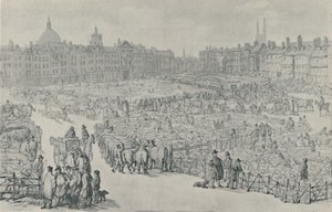 Mercado Smithfield, 1810, 1920 de Thomas Rowlandson