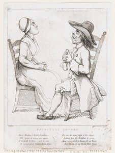 Amantes espirituais, 2 de janeiro de 1797., 2 de janeiro de 1797. de Thomas Rowlandson