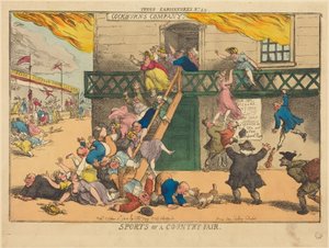 Desportos de uma feira rural de Thomas Rowlandson