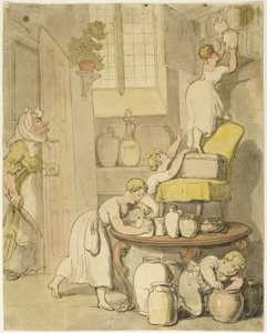 Roubando as conservas de Thomas Rowlandson
