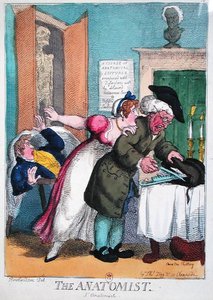 O Anatomista, publicado por Thomas Tegg de Thomas Rowlandson