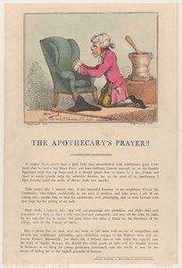 A Oração do Boticário!!, 30 de julho de 1801., 30 de julho de 1801. de Thomas Rowlandson