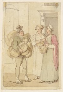 O vendedor de cestas de Thomas Rowlandson