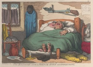 O fagote com acompanhamento de trompa francesa, 16 de maio de 1811., 16 de maio de 1811. de Thomas Rowlandson