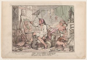 A Câmara dos Gênios, 2 de abril de 1806., 2 de abril de 1806. de Thomas Rowlandson