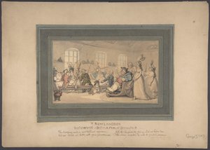 Os Prazeres de Bath: Um Pequeno-almoço Público de Thomas Rowlandson