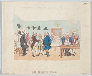 O Country Club, 7 de abril de 1803., 7 de abril de 1803. de Thomas Rowlandson