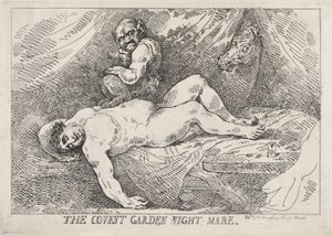 The Covent Garden Night Mare, 20 de abril de 1784., 20 de abril de 1784. de Thomas Rowlandson