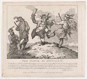A dança nas belezas pitorescas de Dun-Can de Boswell, segunda parte, 15 de maio de 1786., 15 de maio de 1786 de Thomas Rowlandson