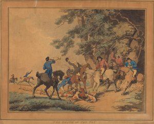 A Morte da Raposa de Thomas Rowlandson