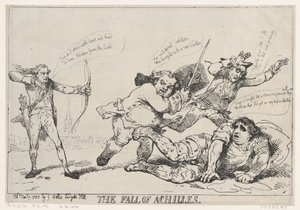 A Queda de Aquiles, 7 de janeiro de 1785., 7 de janeiro de 1785. de Thomas Rowlandson