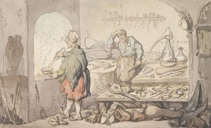 A Fábrica de Vidro de Thomas Rowlandson