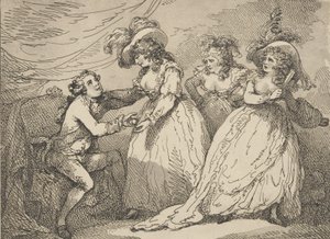 A Maçã Dourada, ou a Paris Moderna, 2 de março de 1785., 2 de março de 1785. de Thomas Rowlandson