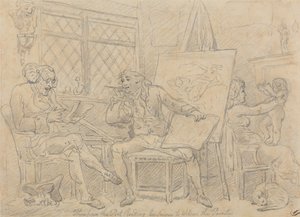 O historiador que inspira a mente do jovem pintor de Thomas Rowlandson
