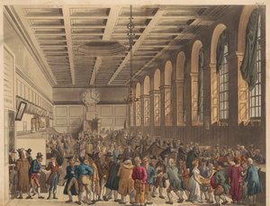 A Sala Longa, Custom House de Thomas Rowlandson
