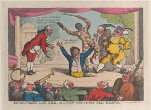 O último pontapé do gerente, ou uma nova maneira de pagar dívidas antigas, 29 de setembro de 1811., 29 de setembro de 1811. de Thomas Rowlandson