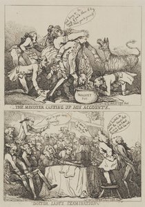 O ministro a fazer as contas de Thomas Rowlandson