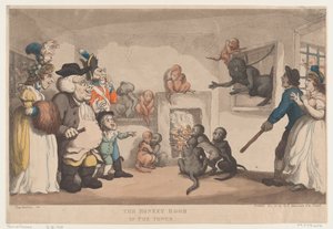 A Sala dos Macacos na Torre, 20 de Dezembro de 1799., 20 de Dezembro de 1799. de Thomas Rowlandson
