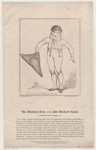 O Craw Monstruoso, ou um Animal recém-descoberto, 1º de março de 1802., 1º de março de 1802. de Thomas Rowlandson