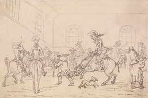 A Escola de Equitação de Thomas Rowlandson
