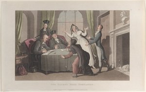 A página sagrada exibida, do Journal of Sentimental Travels in the Southern Provinces ..., 1821. de Thomas Rowlandson