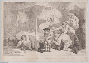 A triste descoberta do aprendiz sem graça, 30 de novembro de 1785., 30 de novembro de 1785. de Thomas Rowlandson