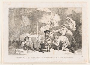 A triste descoberta do aprendiz sem graça, 30 de novembro de 1785., 30 de novembro de 1785. de Thomas Rowlandson