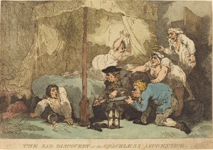 A triste descoberta, ou o aprendiz sem graça de Thomas Rowlandson