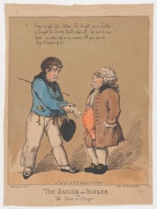 The Sailor and Banker, or the Firm in Danger, 28 de outubro de 1799., 28 de outubro de 1799. de Thomas Rowlandson