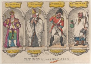 O Sinal dos Quatro Todos, 1810., 1810. de Thomas Rowlandson
