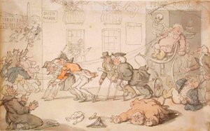 O palco da morte de Thomas Rowlandson
