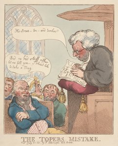 O erro do Toper de Thomas Rowlandson
