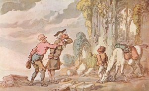O tour do Dr. Syntax em busca do pitoresco, século XIX, 1907 de Thomas Rowlandson