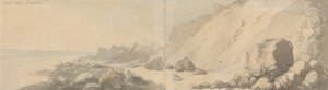 The Undercliff, Steephill, Ilha de Wight de Thomas Rowlandson