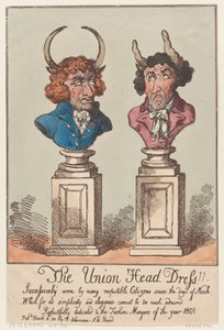 The Union Head Dress!!, 18 de março de 1801., 18 de março de 1801. de Thomas Rowlandson