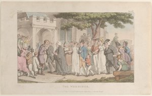 Os Casamentos, de The Vicar of Wakefield, 1º de maio de 1817., 1º de maio de 1817. de Thomas Rowlandson