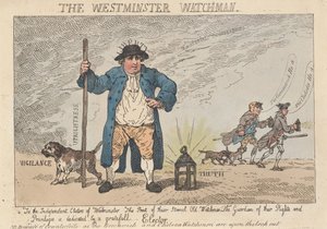 O Guarda de Westminster de Thomas Rowlandson