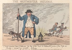 O Guarda de Westminster de Thomas Rowlandson