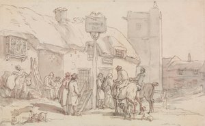 A Pousada Woolpack de Thomas Rowlandson