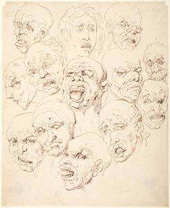 Treze cabeças de Thomas Rowlandson
